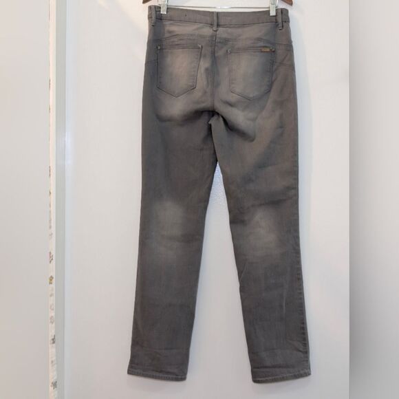 Chico's So Lifting Gray Slim Leg Jeans 8 Medium Gray Wash Stretch Denim Corpcore - Picture 5 of 8